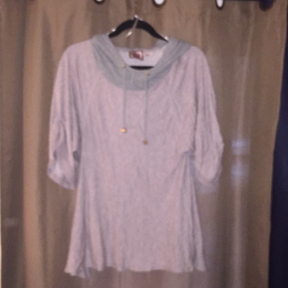 Juicy Couture cropped sleeve hoodie